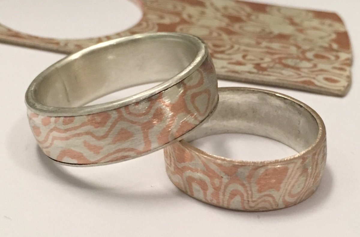 Mokume Gane rings