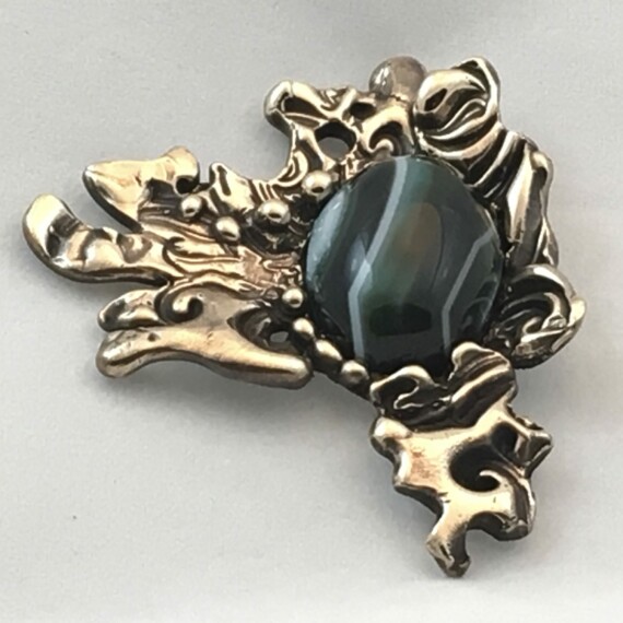 Bronze and Agate Pendant